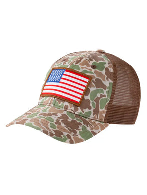 Camo Flag Hat (H-32)