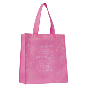 Tote Pink I Know the Plans Jer. 29:11