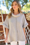 H Grey Oversized Cowl Neck (S-L)