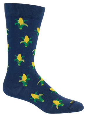Navy Maize Socks (Brown Dog)