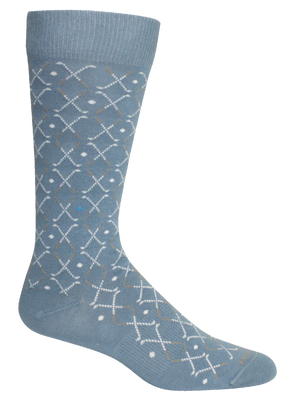 Bluestone Lattice Club Socks (Brown Dog)