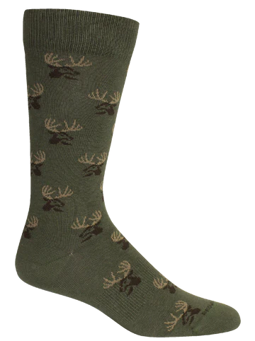 Sage Buck Socks (Brown Dog)