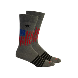 Grey Heather Alamance Socks (Brown Dog)