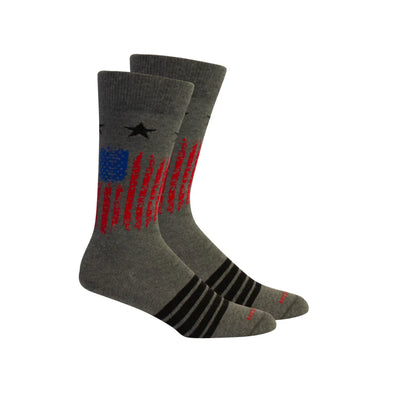Grey Heather Alamance Socks (Brown Dog)
