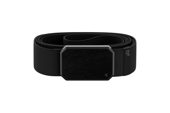 Low Profile Black/Black Groove Belt