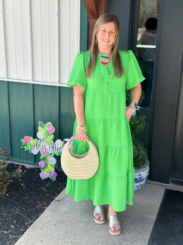 green seersucker dress Kinsley (Mary Square) Never let anyone treat while the pockets make sequin slip dress midi Size:18 1/2 x 35