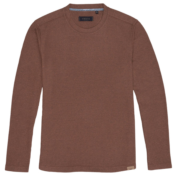 Chestnut Shell Lewis Waffle Shirt (DKOTA Grizzly)