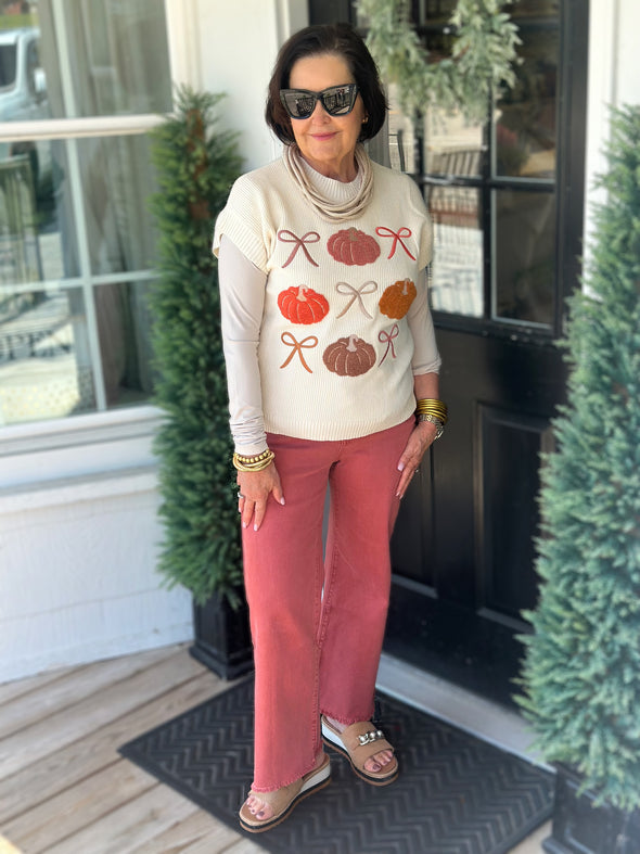 Josie Pumpkin Sweater