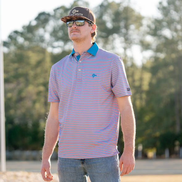 OS Rusty Microstripe Performance Polo