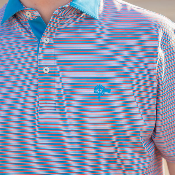 OS Rusty Microstripe Performance Polo