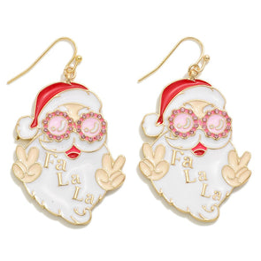 Groovy Santa Earrings