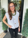 Sage Green Ava Slub Necklace (8 Strand)