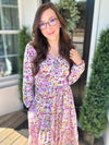 Shades Of Lavender Midi Dress