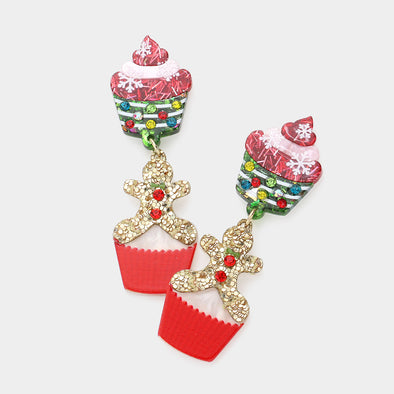 Gingerbread and Cupcake Earrings