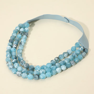 The Mini Sophie Necklace in Blue