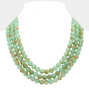 The Mini Sophie Necklace Light Green