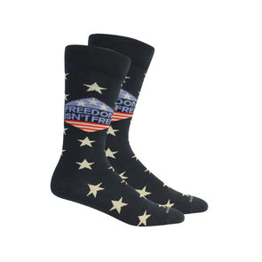 Navy Freedom Isn't Free Socks (Brown Dog)