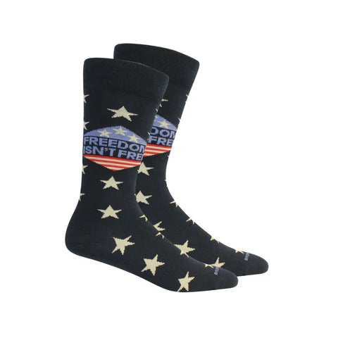 Navy Freedom Isn't Free Socks (Brown Dog)