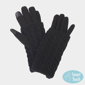 3 IN 1 - Cable Knit Touch Smart Gloves (2 Colors)