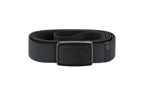 Low Profile Deep Stone/ Gun Metal Groove Belt