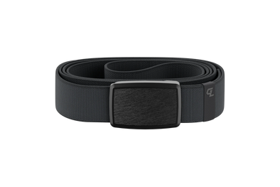 Low Profile Deep Stone/ Gun Metal Groove Belt