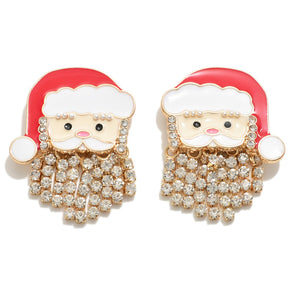 Blingy Santa Stud Earrings