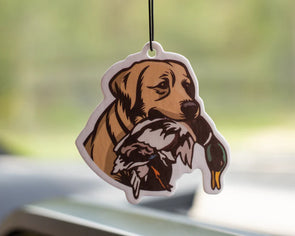 Yellow Lab air freshener