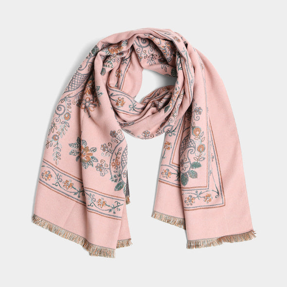 Pink Paisley Scarf