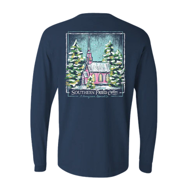 Winter Country Church LS Tee