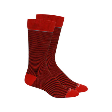 Red/ Black Stand Up Stripe Socks (Brown Dog)