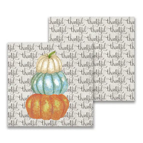Thankful Pumpkins Cocktail Napkin