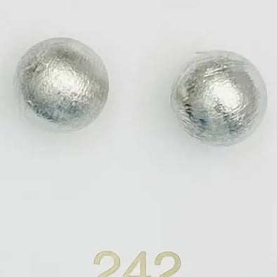 Big Ball Stud (Brushed Silver)