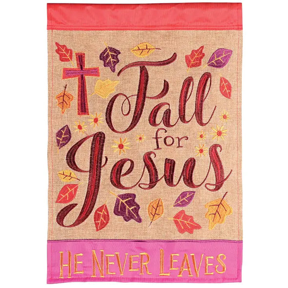 Fall For Jesus Garden Flag