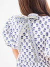 Nina Floral Foulard Navy Top