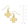 Gold Cross Earrings