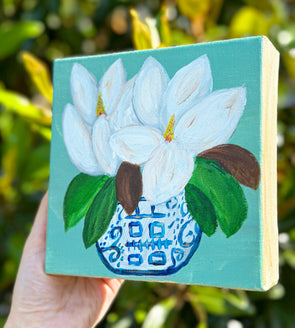 Magnolia Chinoiserie Mini Canvas