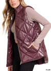 Plum Quilted Vest