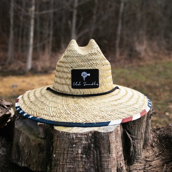 American Flag - Straw Hat (Adult & Youth)