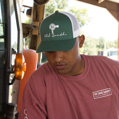 Old South Classic Trucker Hat (Green/White)