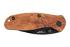 River - Small Brown Wood Liner Lock Folding Knife