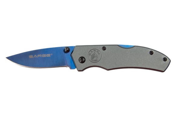 Blue Electro - Lock Back Folder Knife