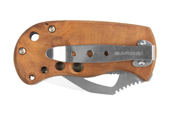 Maple Burlwood Fat Boy Folding Knife