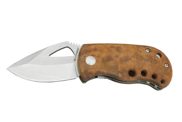 Maple Burlwood Fat Boy Folding Knife