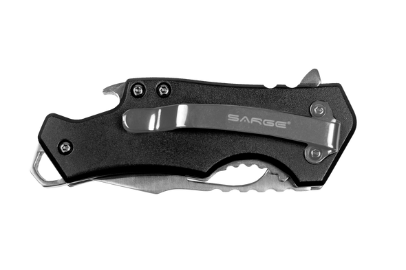 Black Fuse - Black Pocket Knife & Bottle Opener