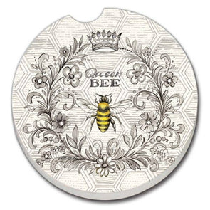 Queen Bee Absorbent Stone Car Coaster 1 Pack