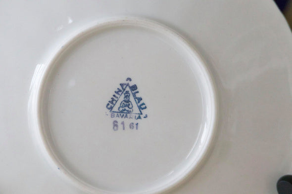 Baby Blue and White Ginger Jar Saucer