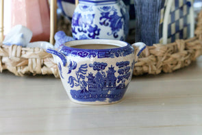 Allertons Blue Willow Sugar Bowl