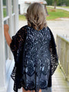 Elegant Black Lace Kimono