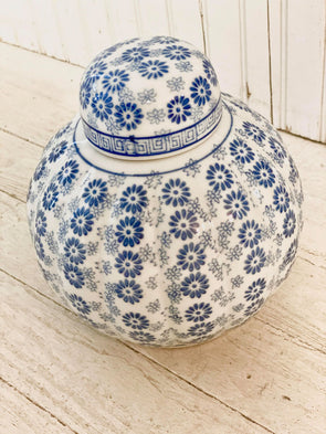 Ditzy Floral Ginger Jar