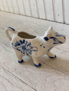 Blue and White Cow Creamer